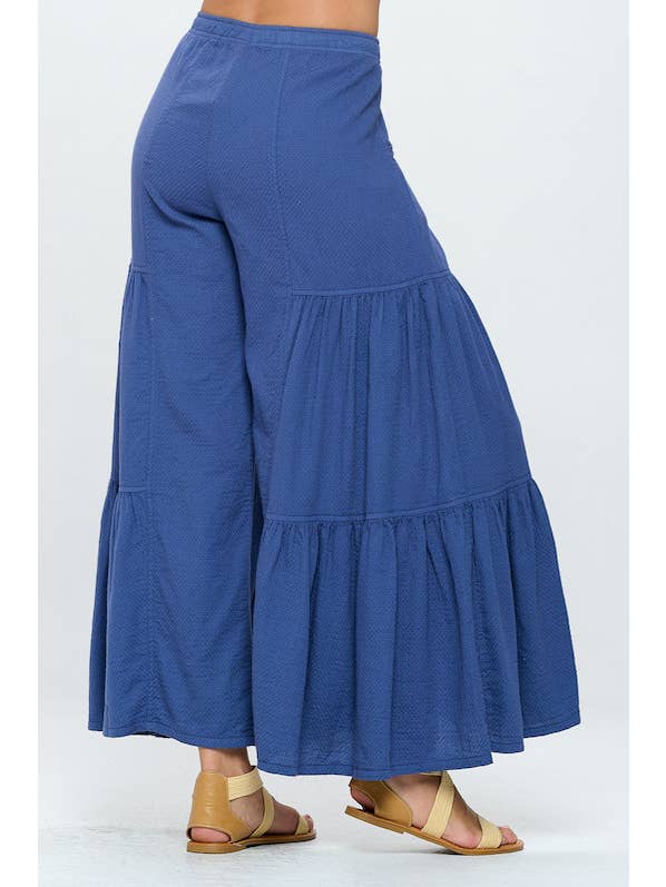 Shirring Palazzo Pants - La De Da
