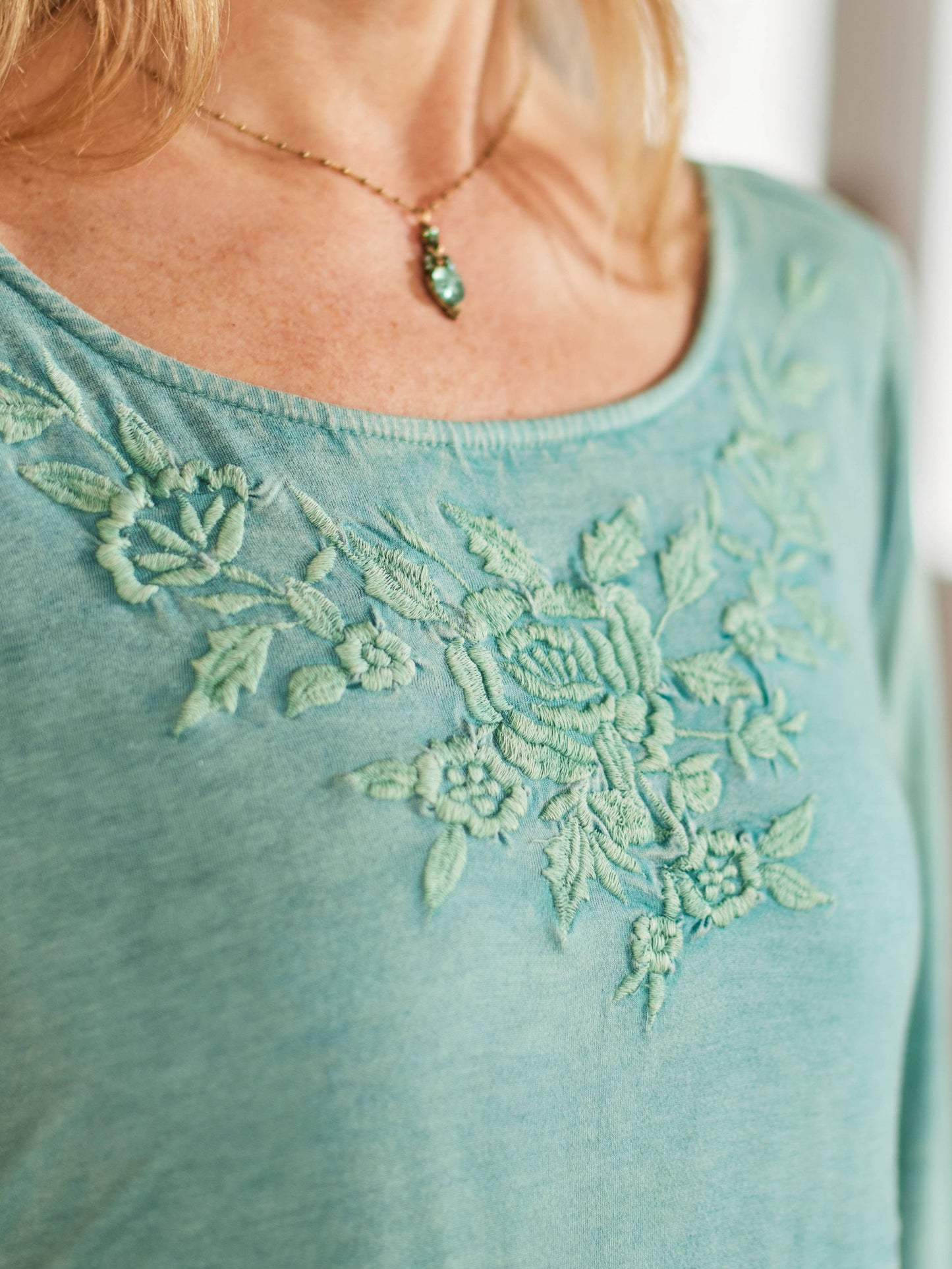 Hannah Embroidered Jersey Dress - La De Da