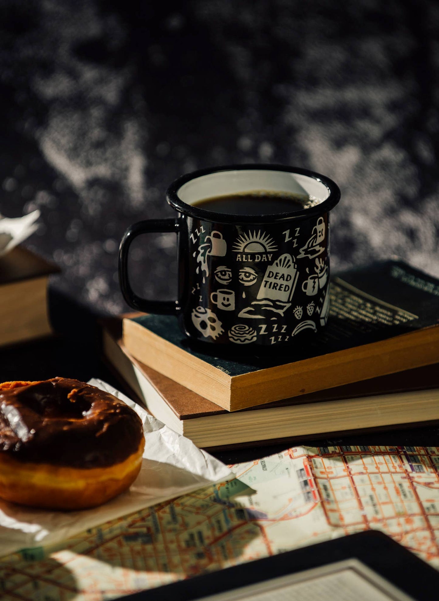 Dead Tired Enamel Mug - La De Da