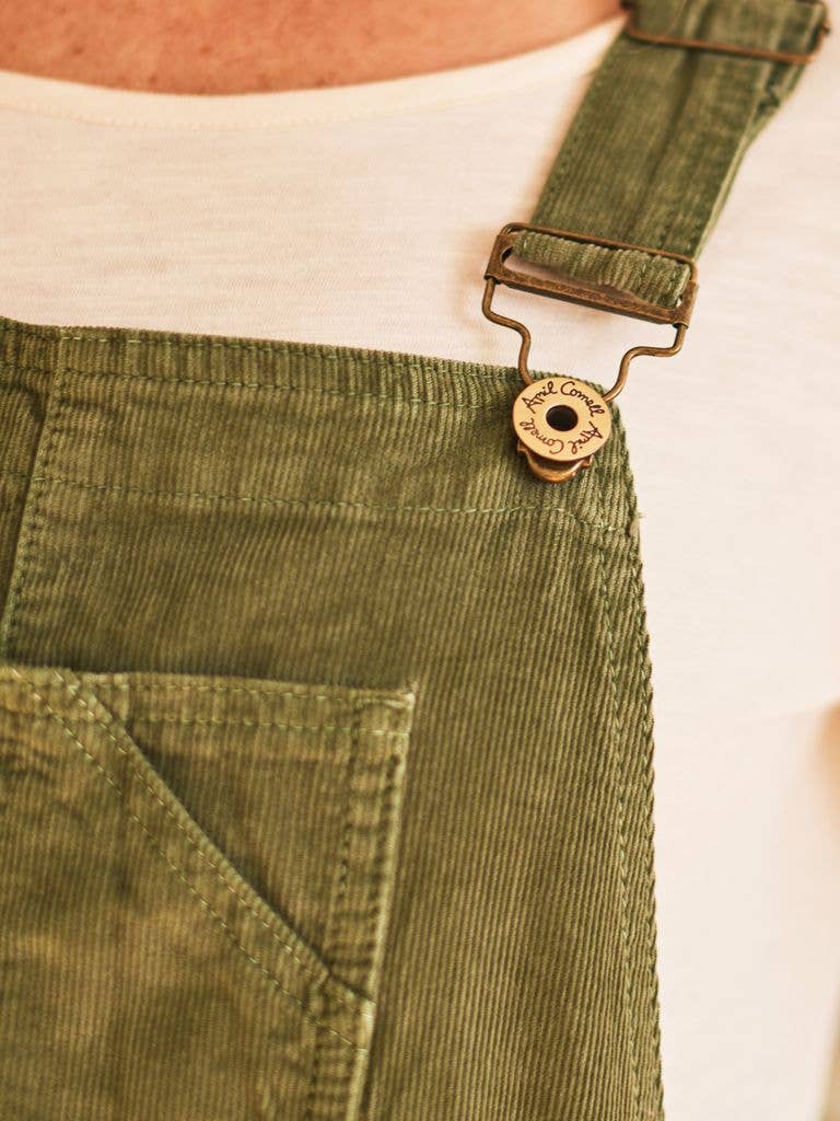 Cowgirl Corduroy Overall Green - La De Da