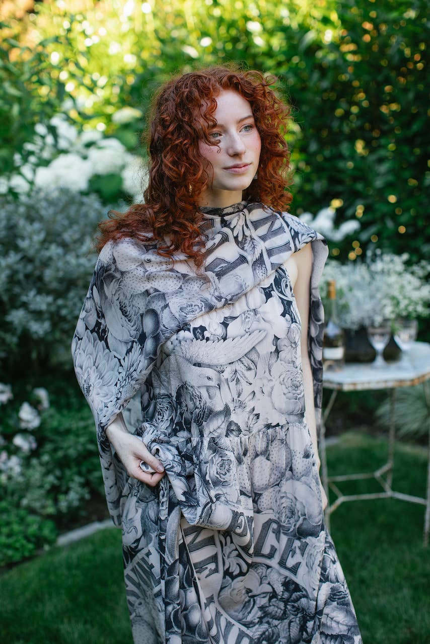 Peace Wine & Sunshine Printed Bamboo Scarf - La De Da