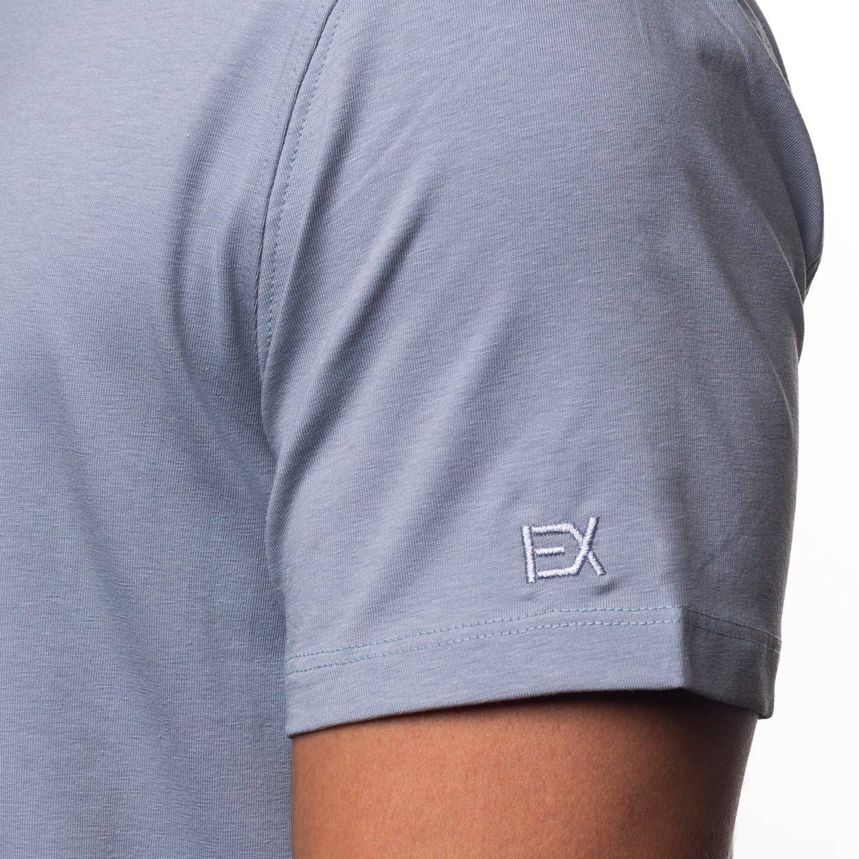 Basic V Neck T-Shirt - Grey - La De Da