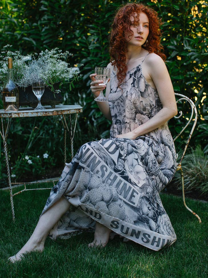 Peace Wine & Sunshine Slip Dress - La De Da