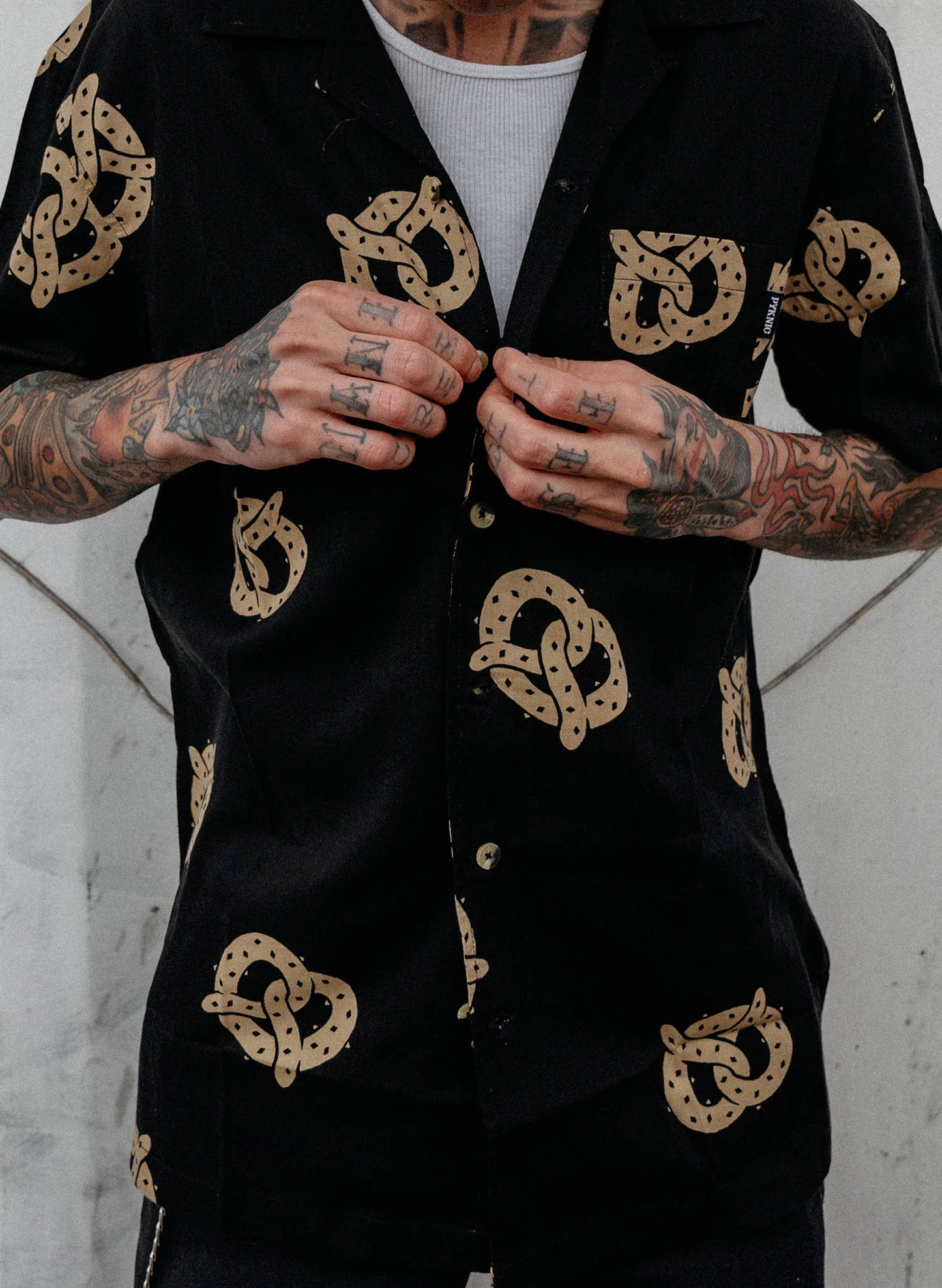 Don't Get It Twisted Pretzel Button Up - Unisex - La De Da