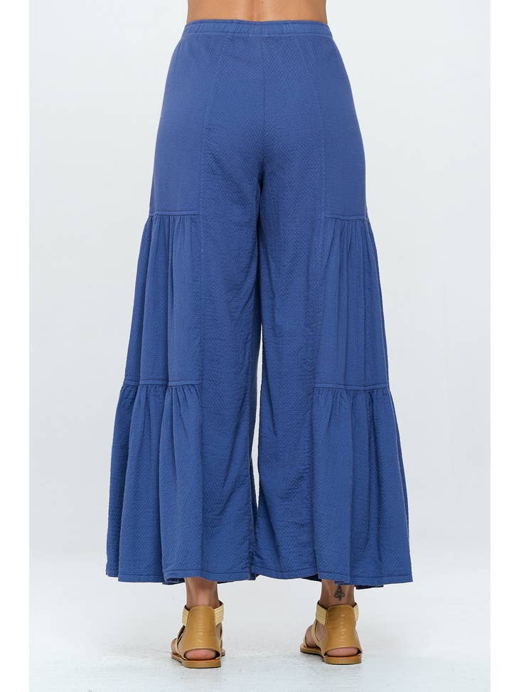 Shirring Palazzo Pants - La De Da