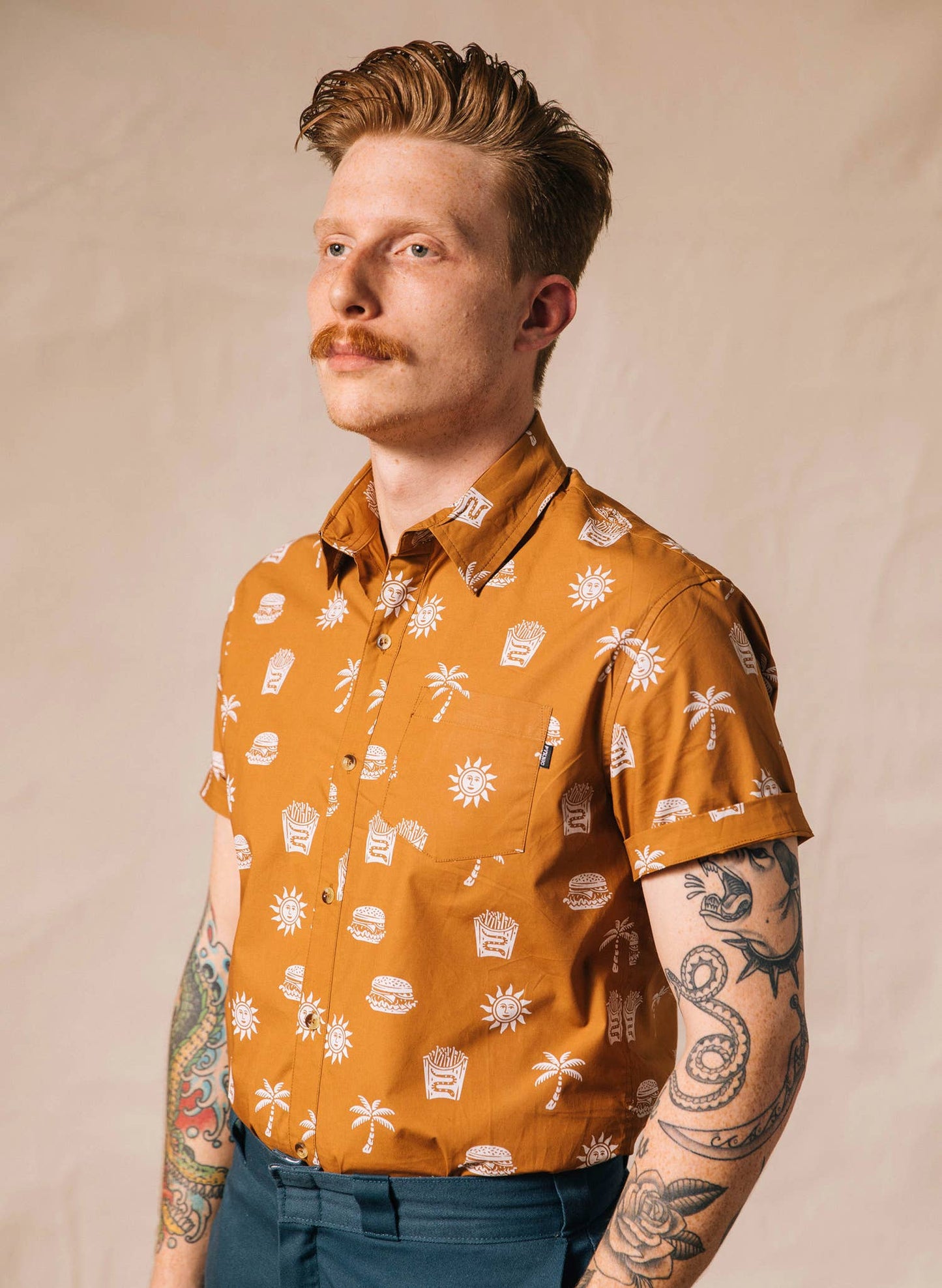 Take It Greasy Men's Button-Up - La De Da