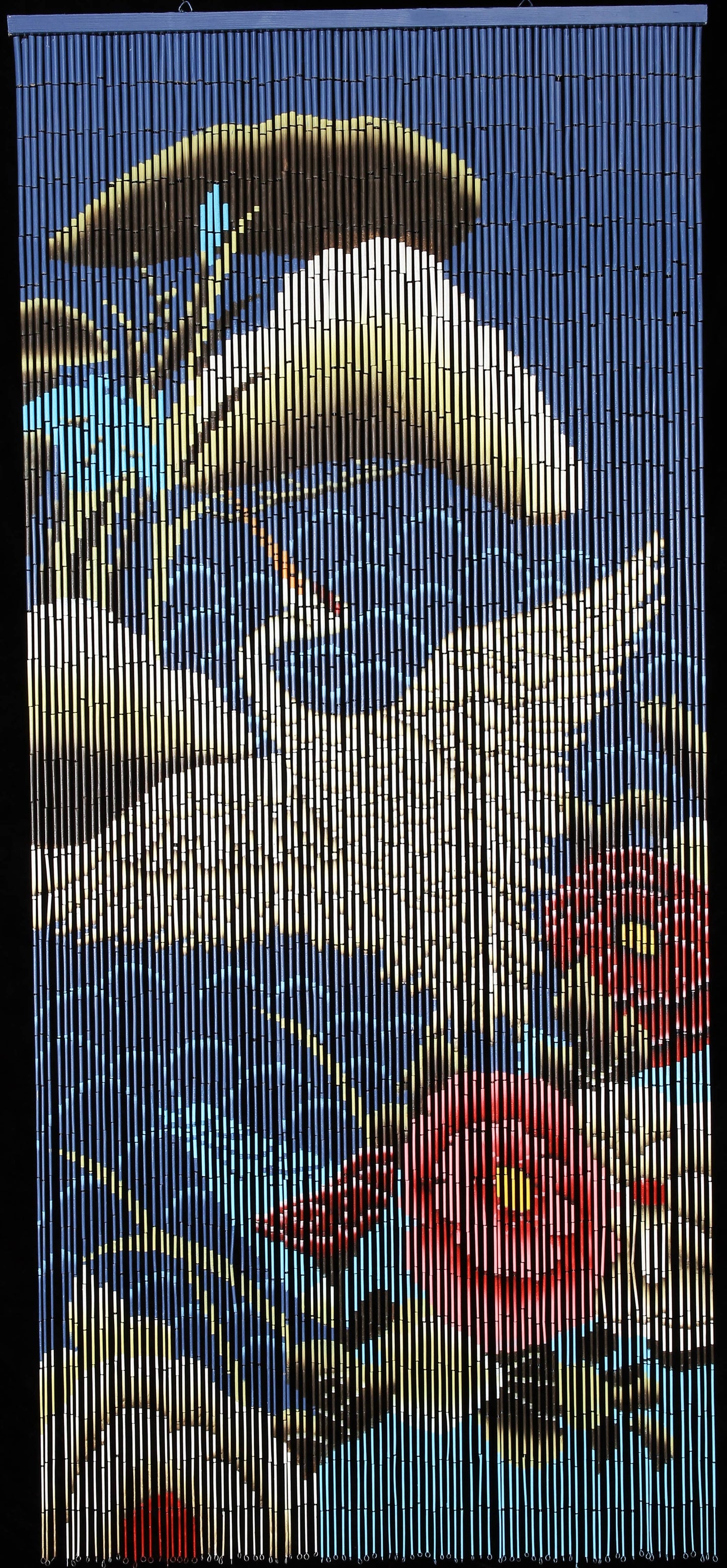 Crane - Bamboo Beaded Curtain - La De Da