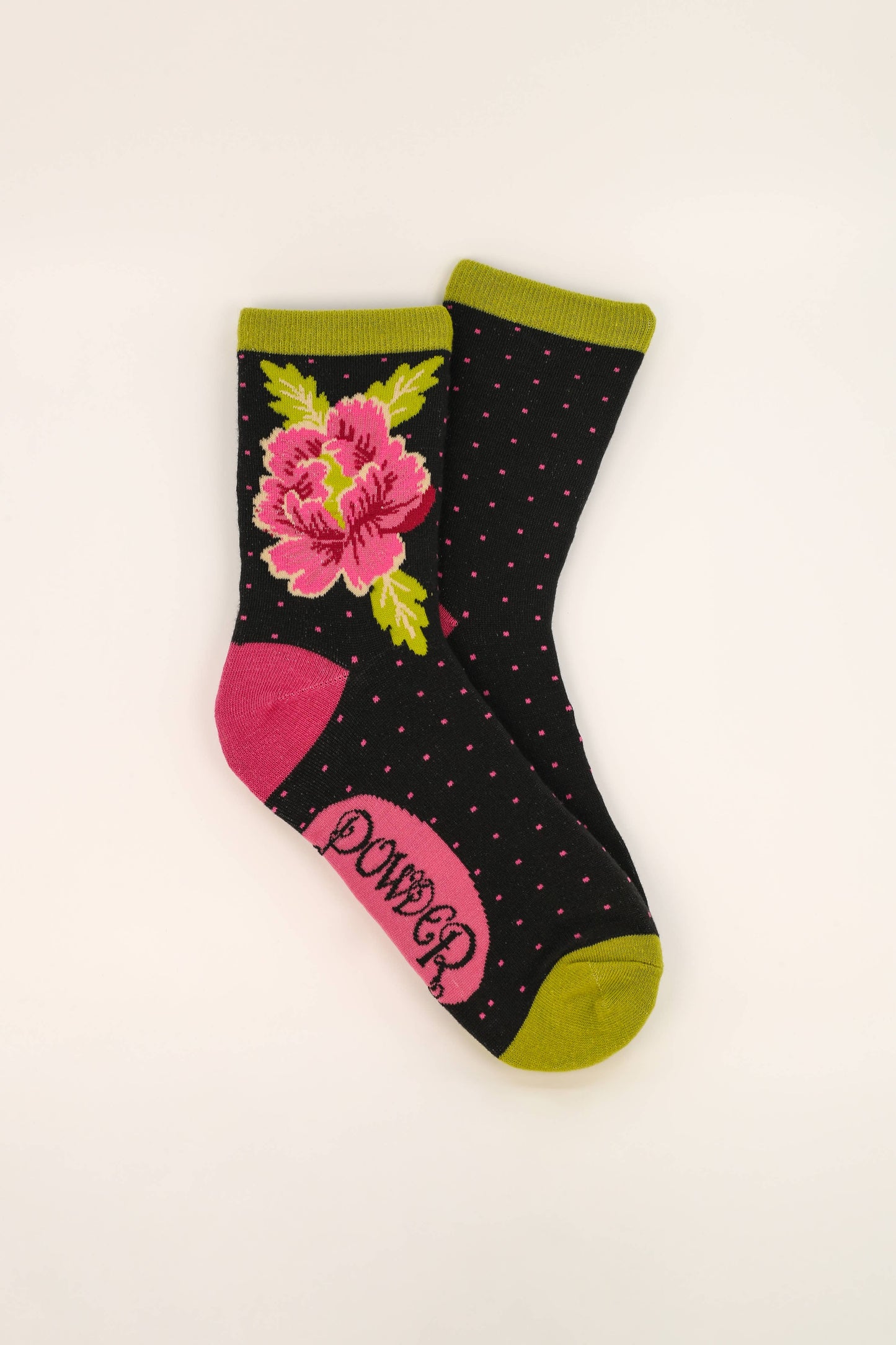 Painted Peony Ankle Socks - La De Da