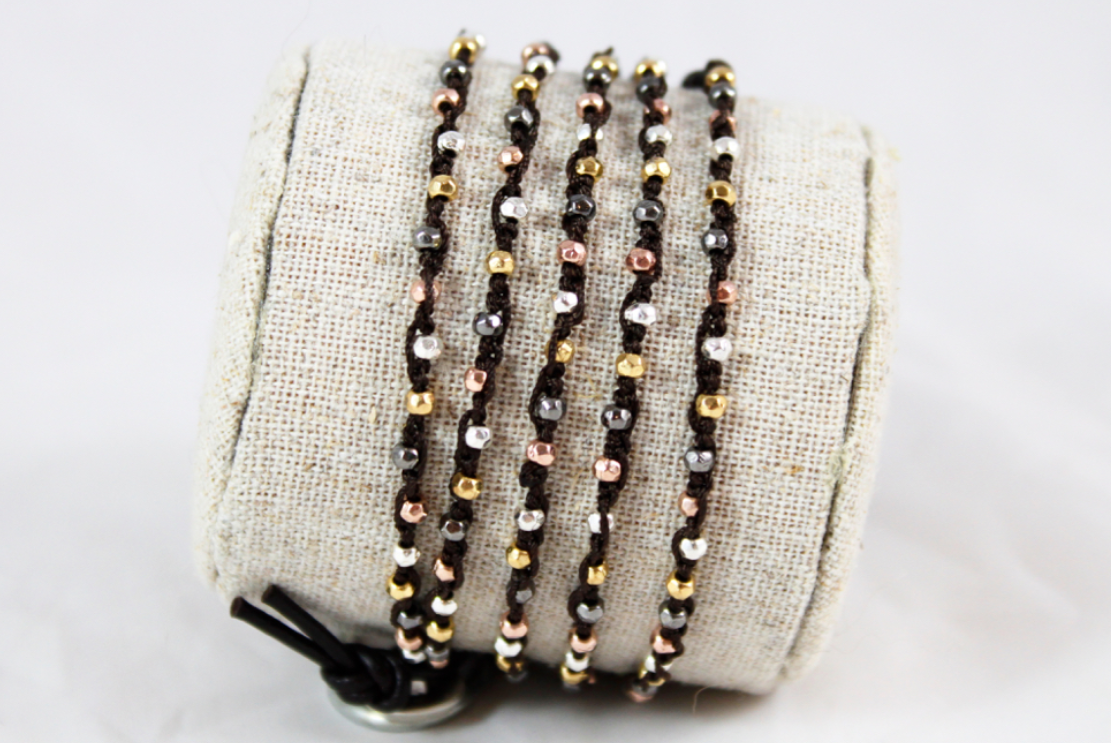 Hand Crochet Wrap Bracelet - La De Da