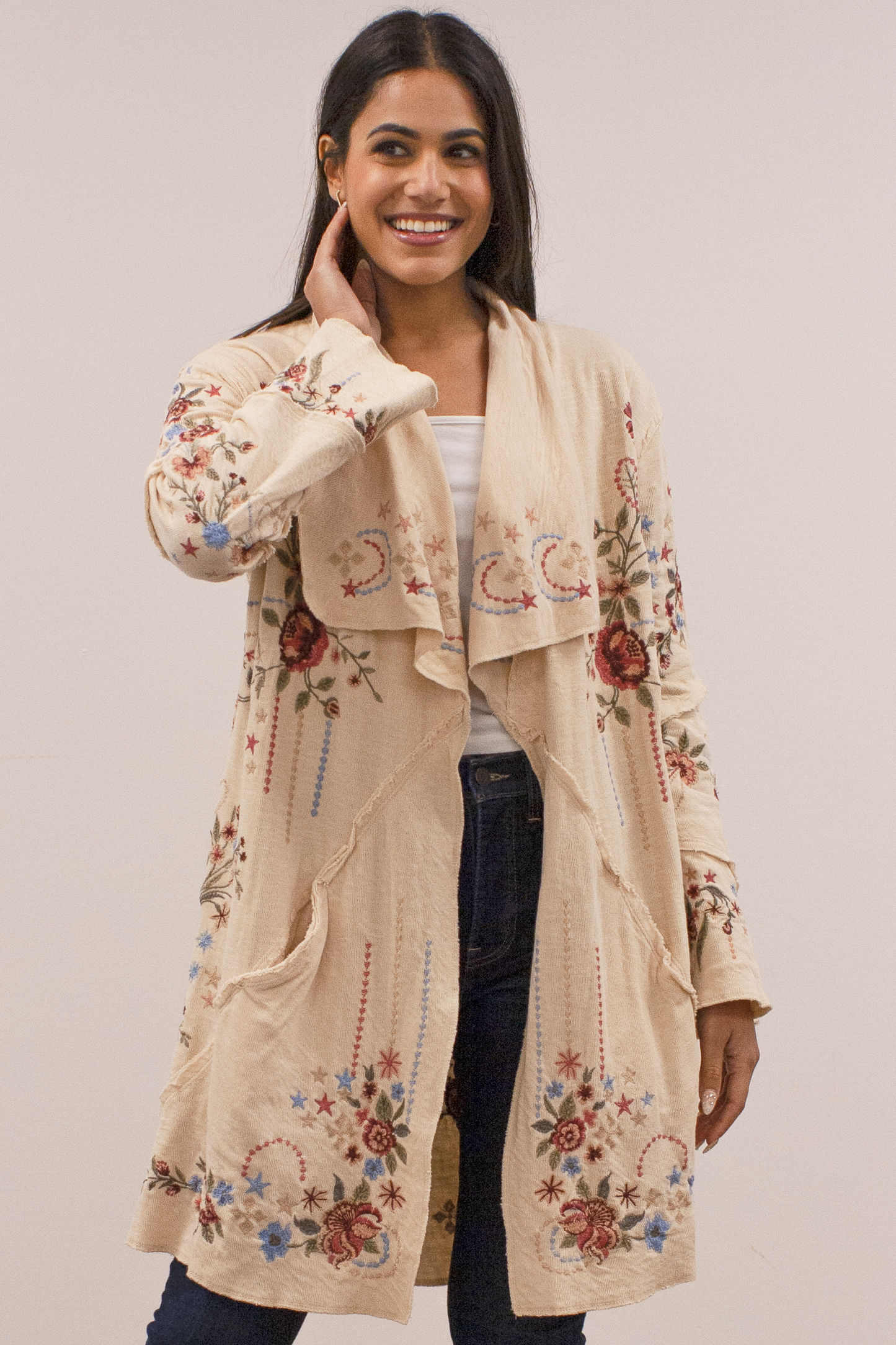 Emma Embroidered Jacket - La De Da