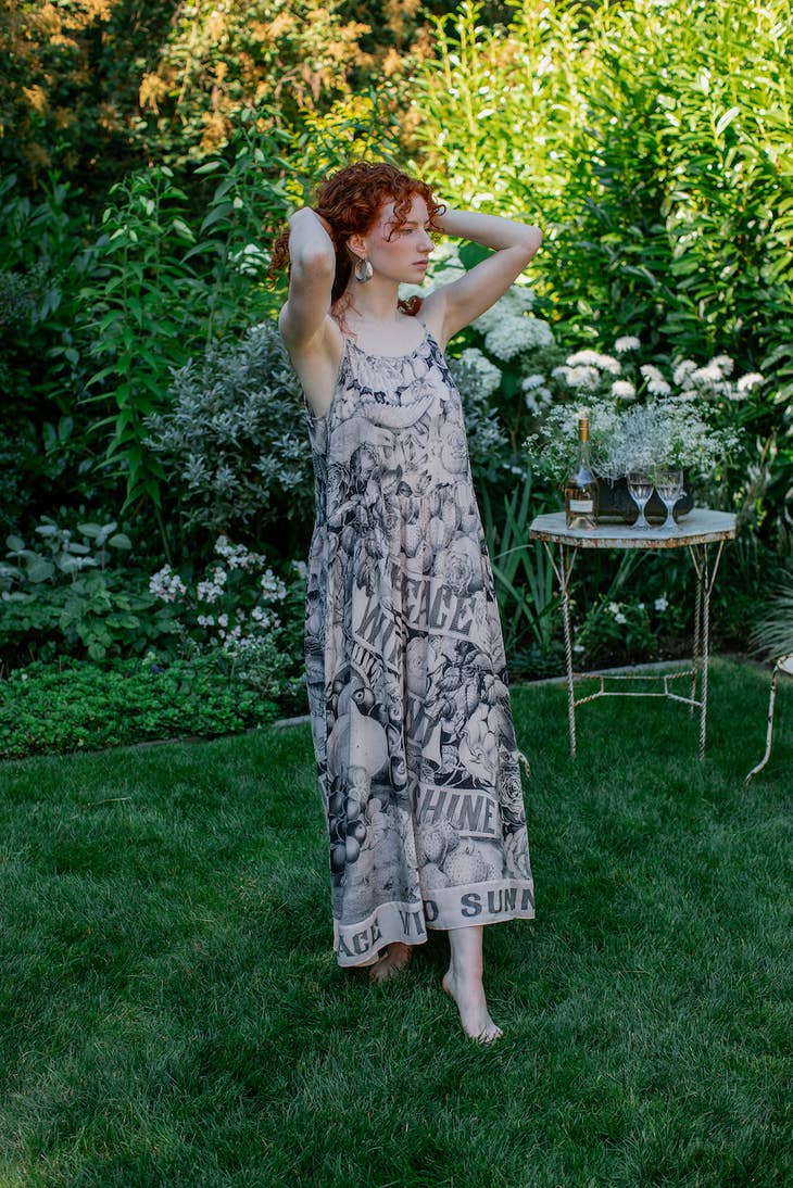 Peace Wine & Sunshine Slip Dress - La De Da