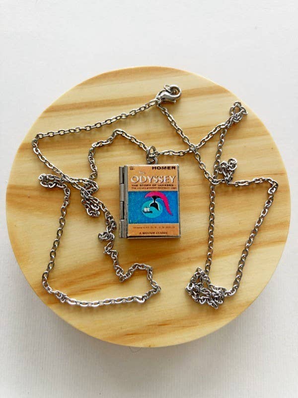 Book Locket The Odyssey - Stainless Steel