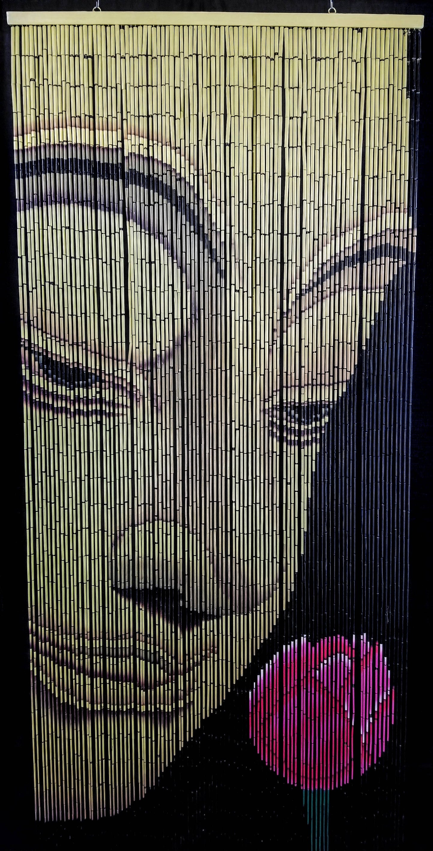 Golden Buddha - Bamboo Beaded Curtain - La De Da