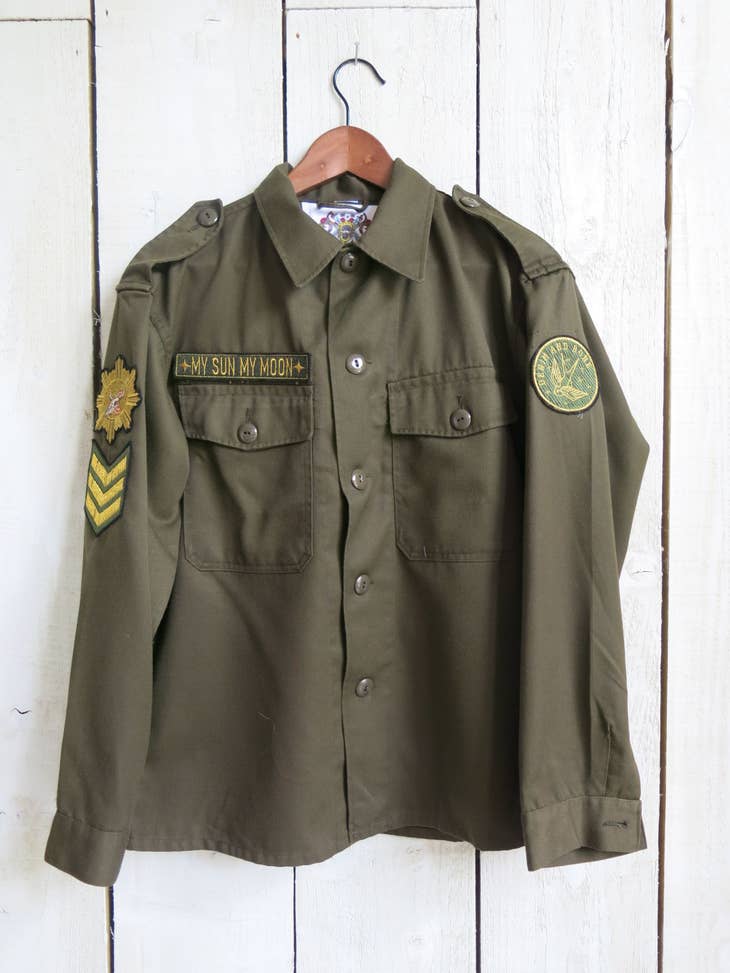 'My Sun My Moon' Embroidered Army Jacket - La De Da
