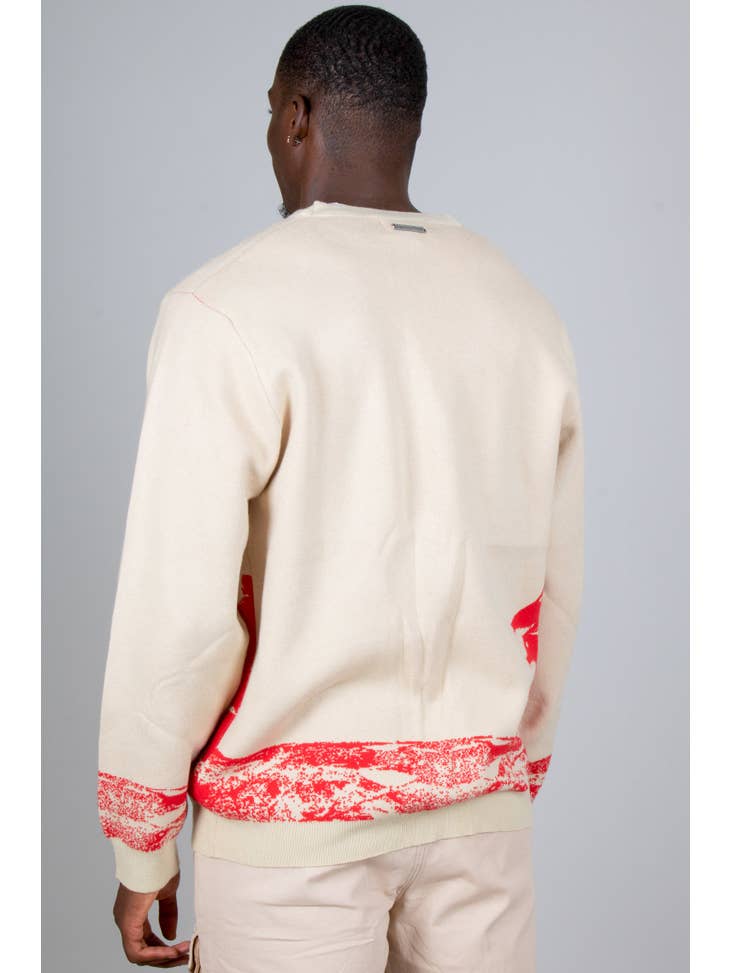 Japanese Landscape Knitted Cardigan - La De Da