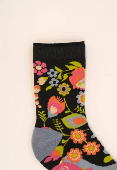 Scandinavian Flora Ankle Socks - La De Da