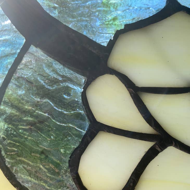 Gingko Leaf Stained Glass Window Panel - La De Da