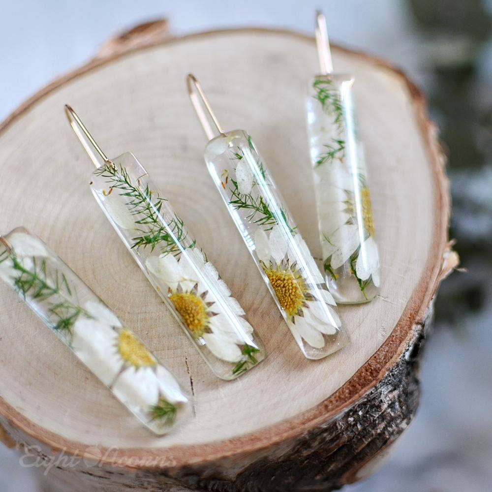 Daisy Bar Dangle Earrings - La De Da