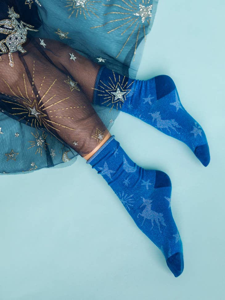 Celestial Shimmer Crew Sock - La De Da