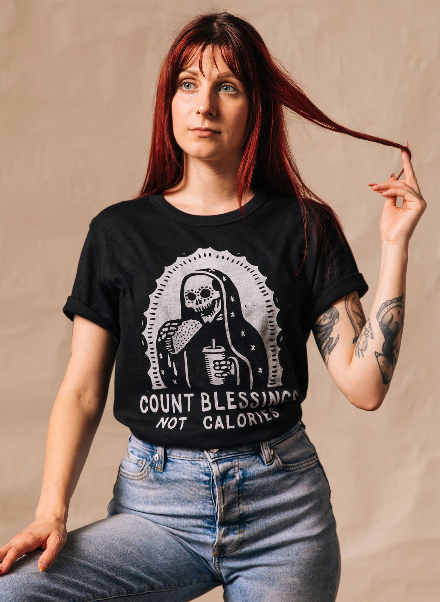 Count Blessings Not Calories Unisex Tee - La De Da