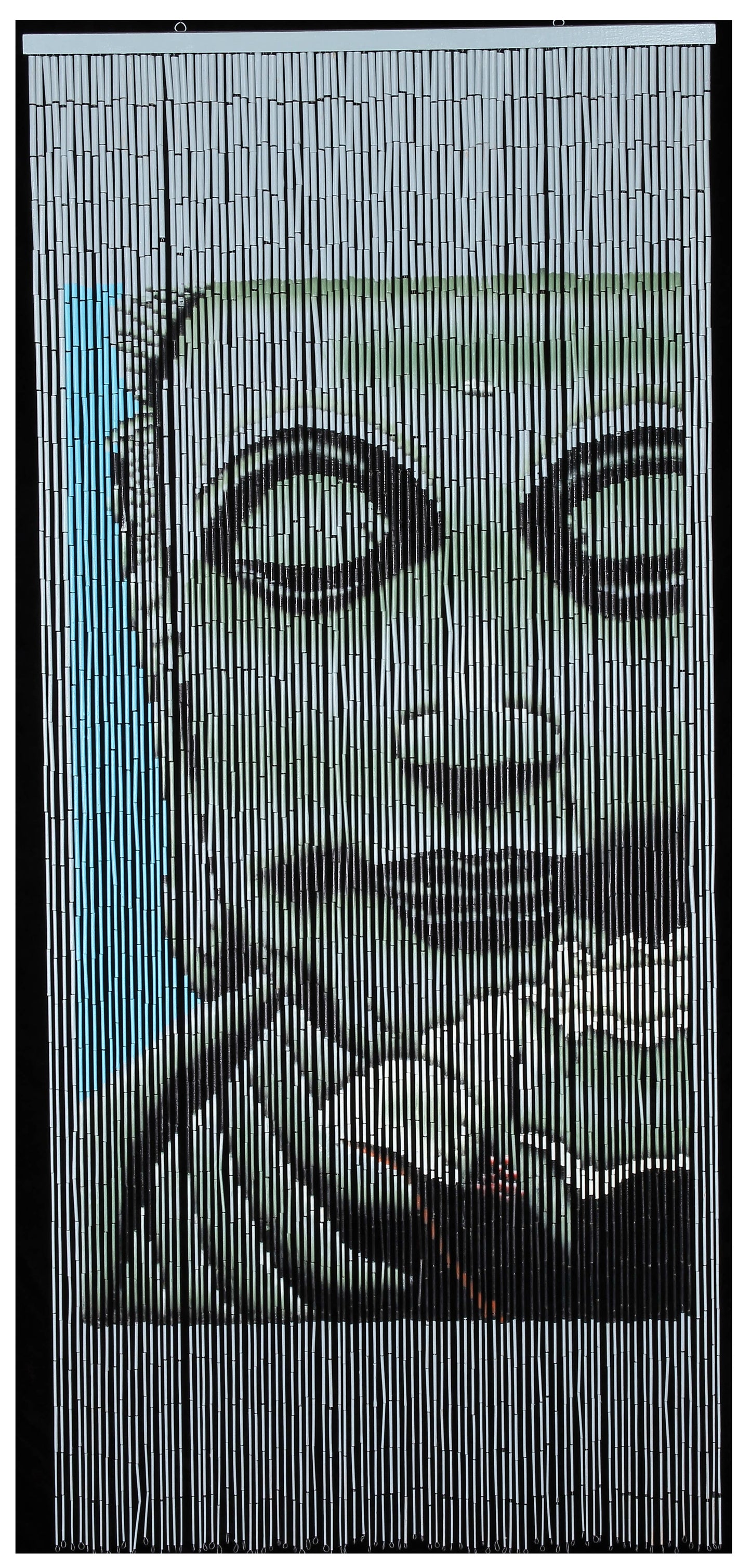 Blue Buddha - Bamboo Beaded Curtain - La De Da