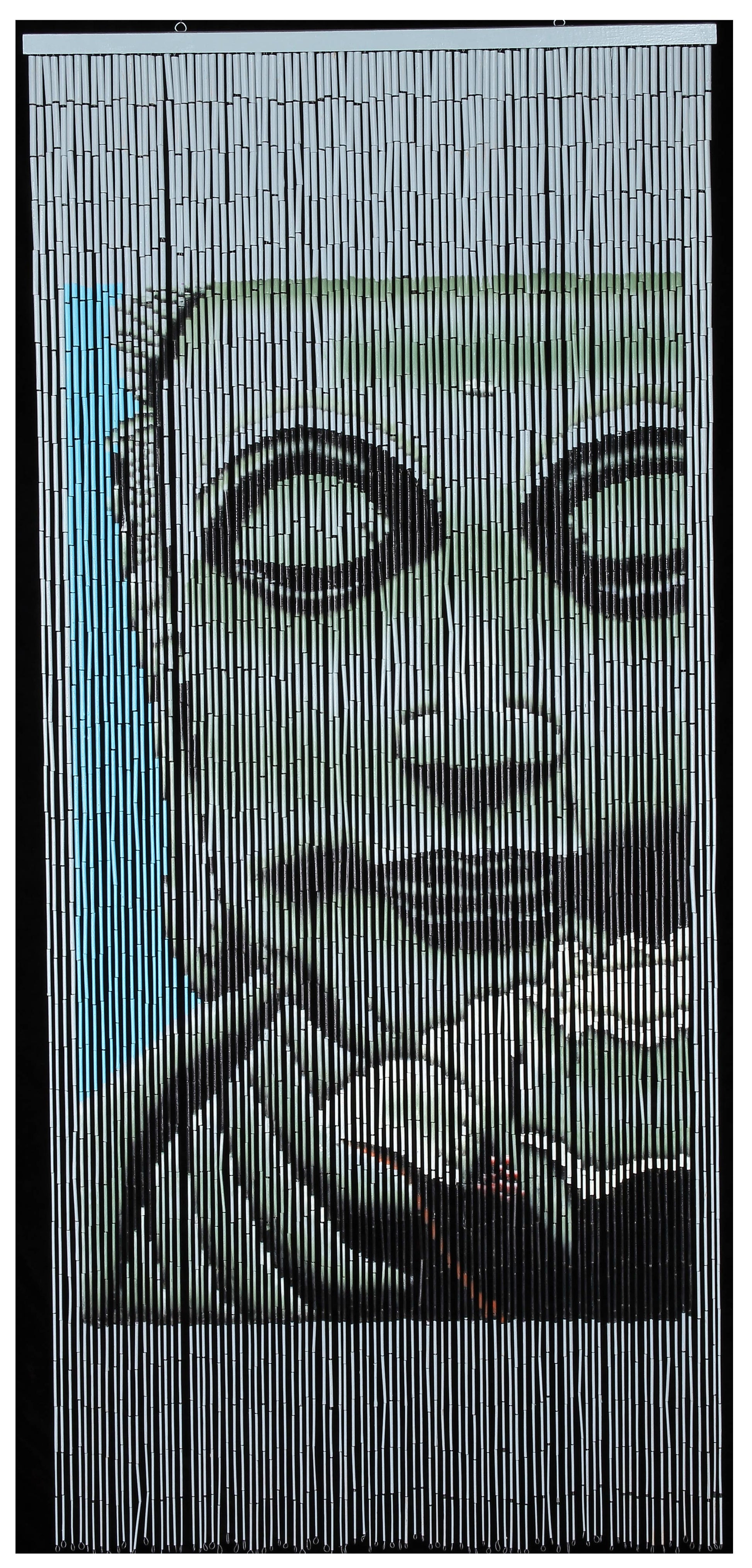 Blue Buddha - Bamboo Beaded Curtain - La De Da