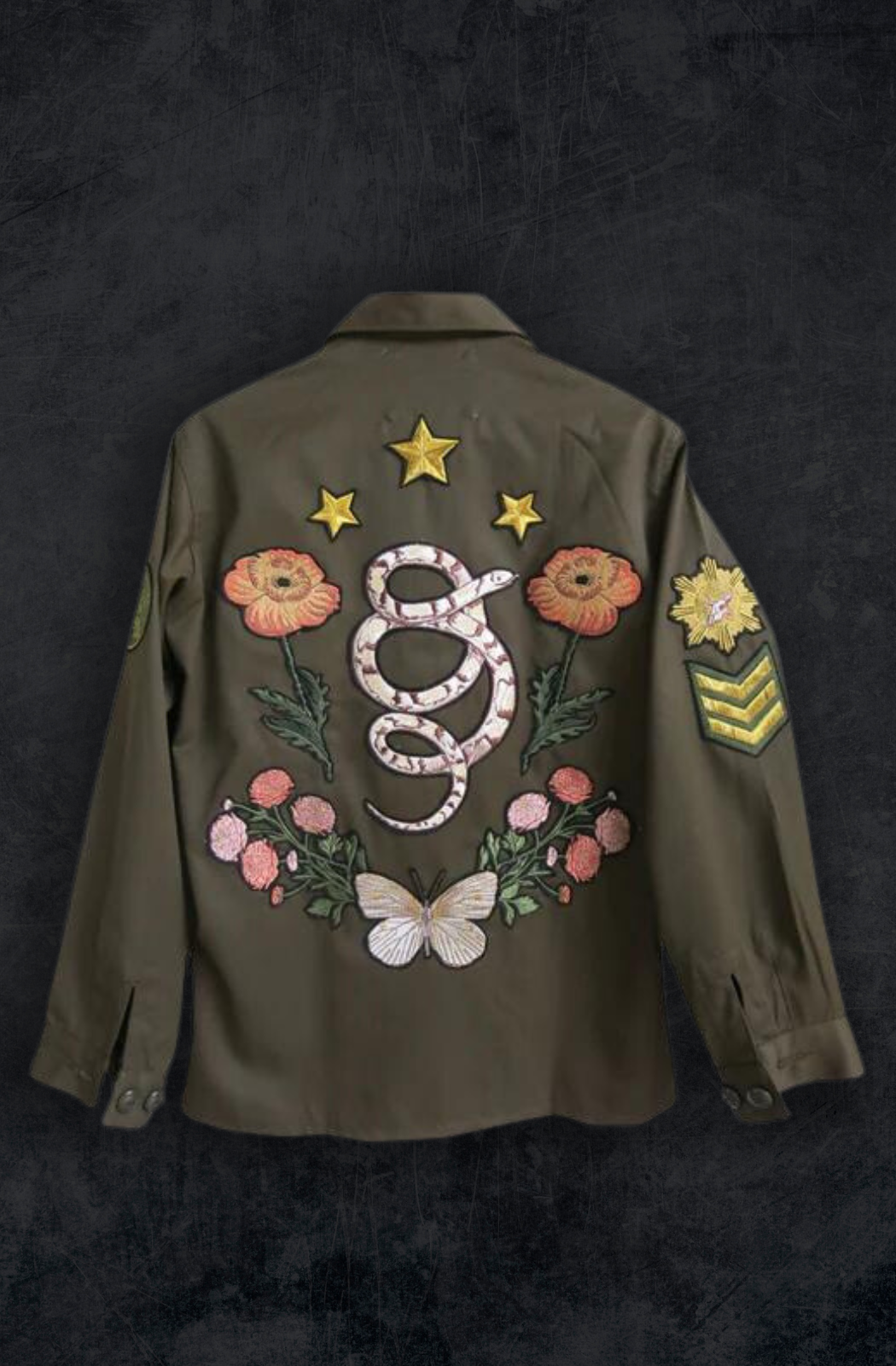Embroidered 2025 army jacket