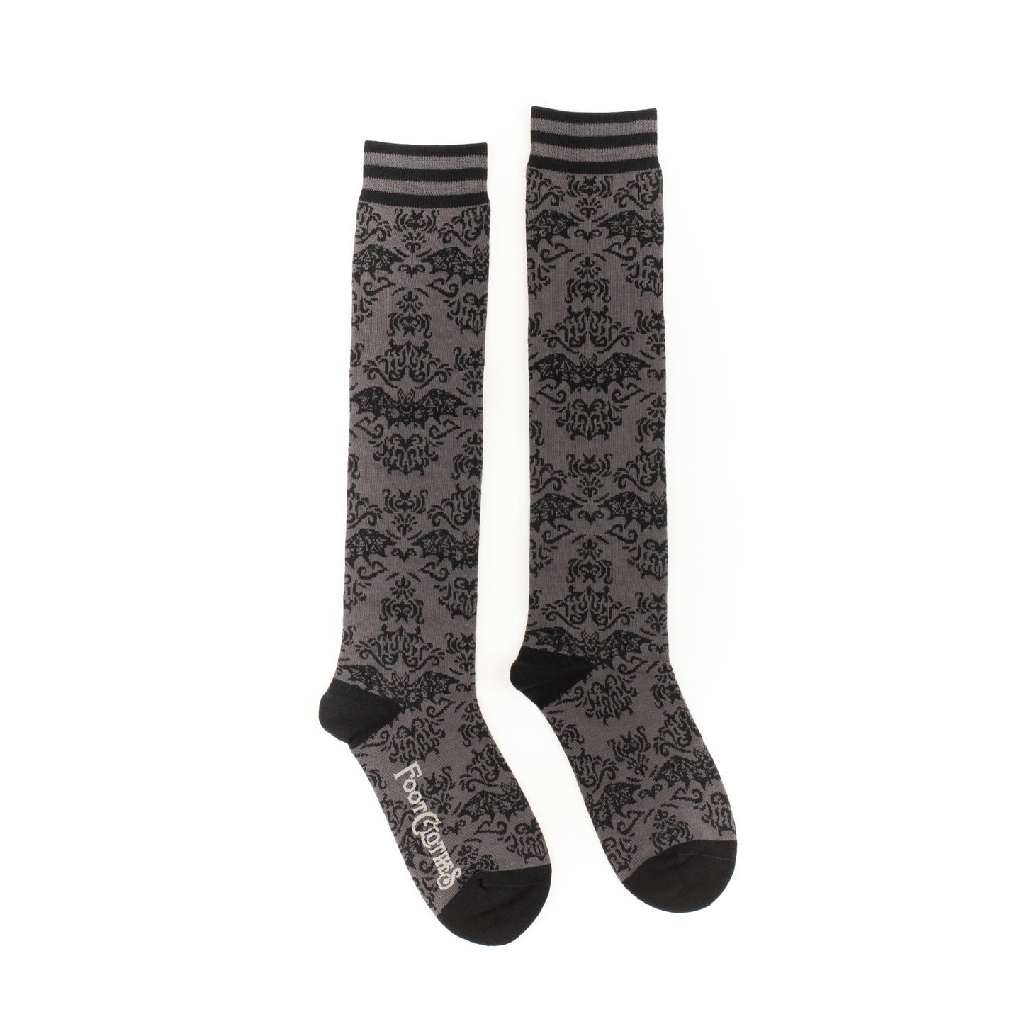 Bat Damask Knee High Socks - La De Da