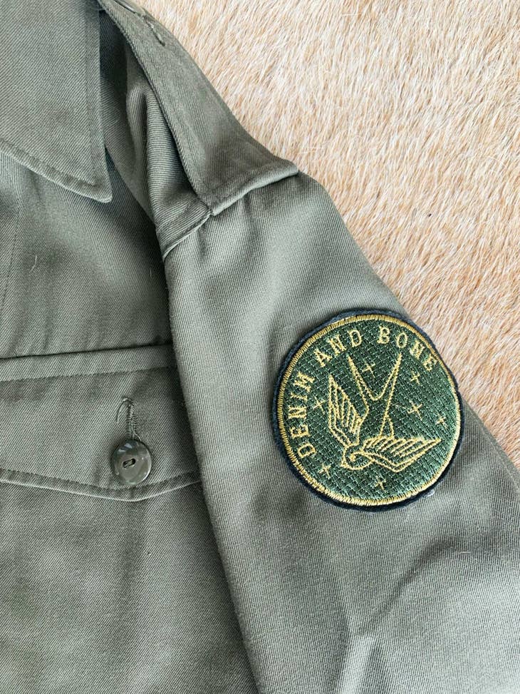 'My Sun My Moon' Embroidered Army Jacket - La De Da