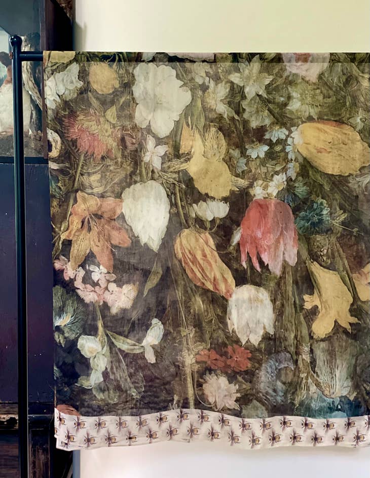 I Dream In Flowers Bohemian Bamboo Scarf with Bees - La De Da