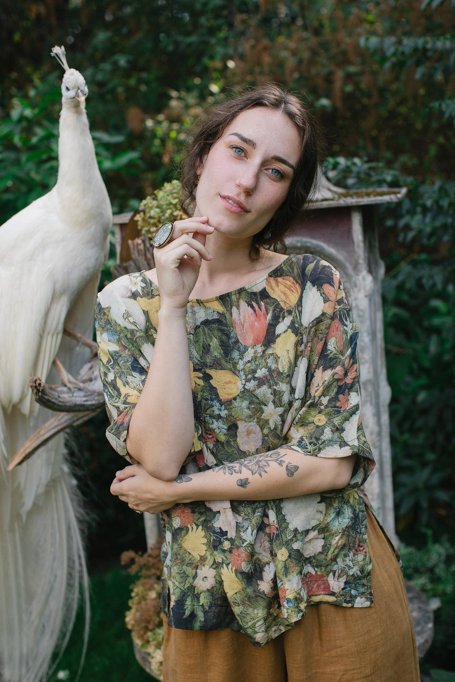 I Dream in Flowers Tee Luxe Bamboo Tunic Shirt - La De Da