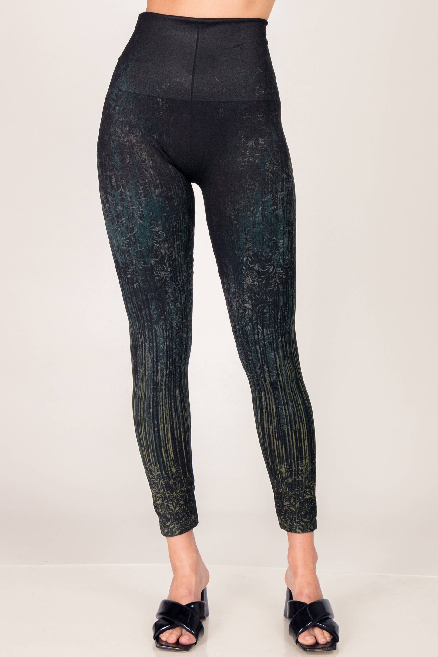 Damask Curtain Legging Print (HE) - La De Da