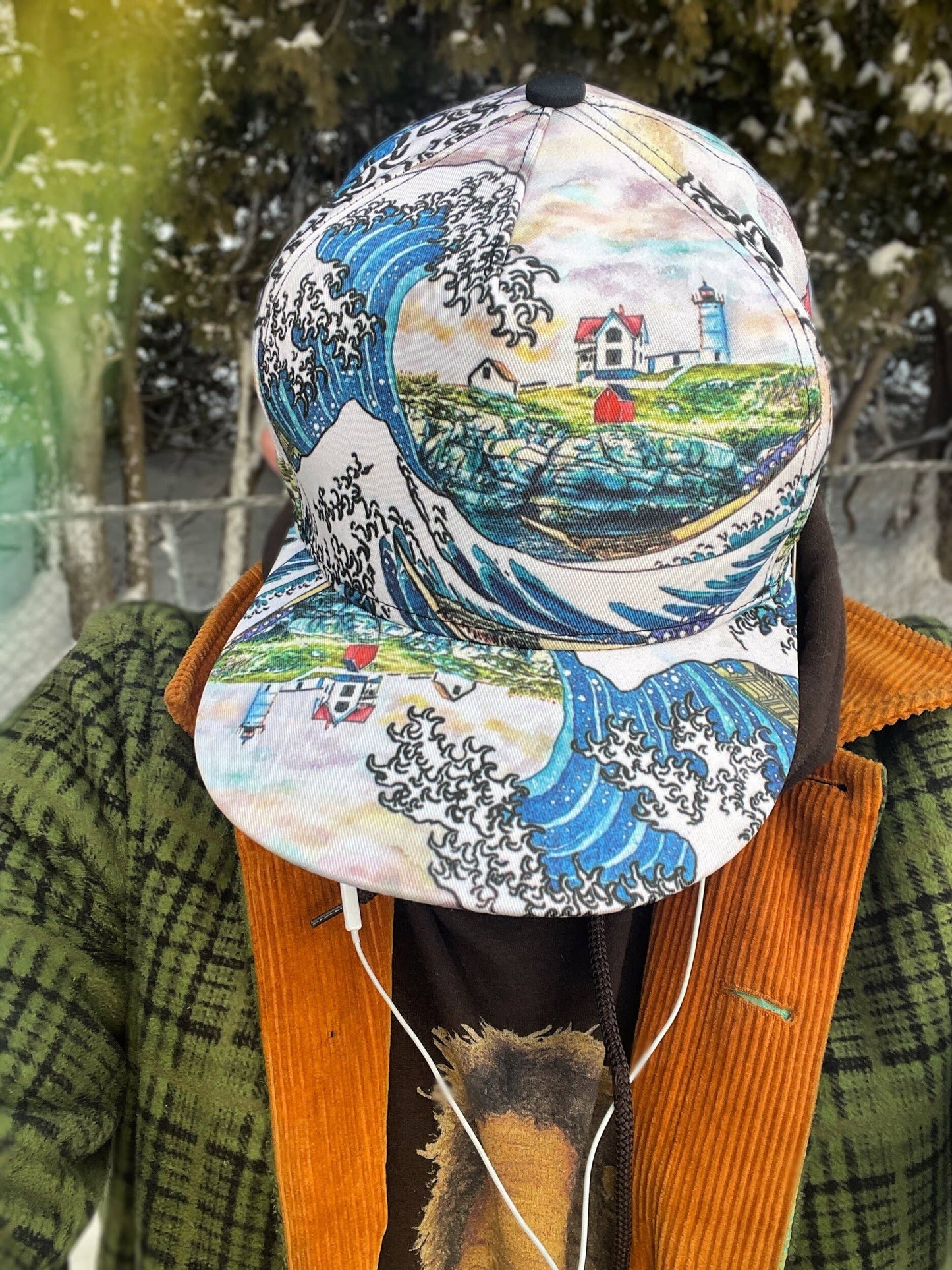 The Great Wave Off Nubble Lighthouse - La De Da