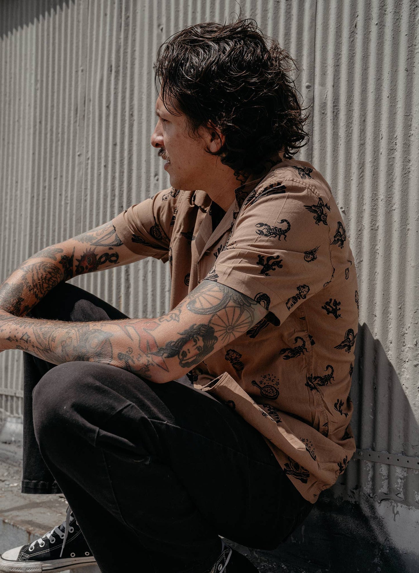 Brain Fried Desert Button-Up -Unisex - La De Da