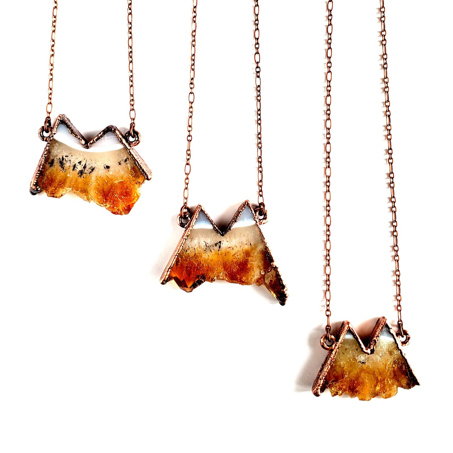 Citrine Mountain Necklace - La De Da