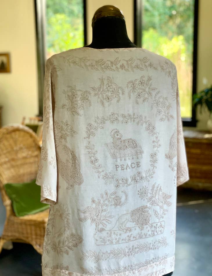 Land Of Plenty Tee Luxe Bamboo Tunic Shirt - La De Da