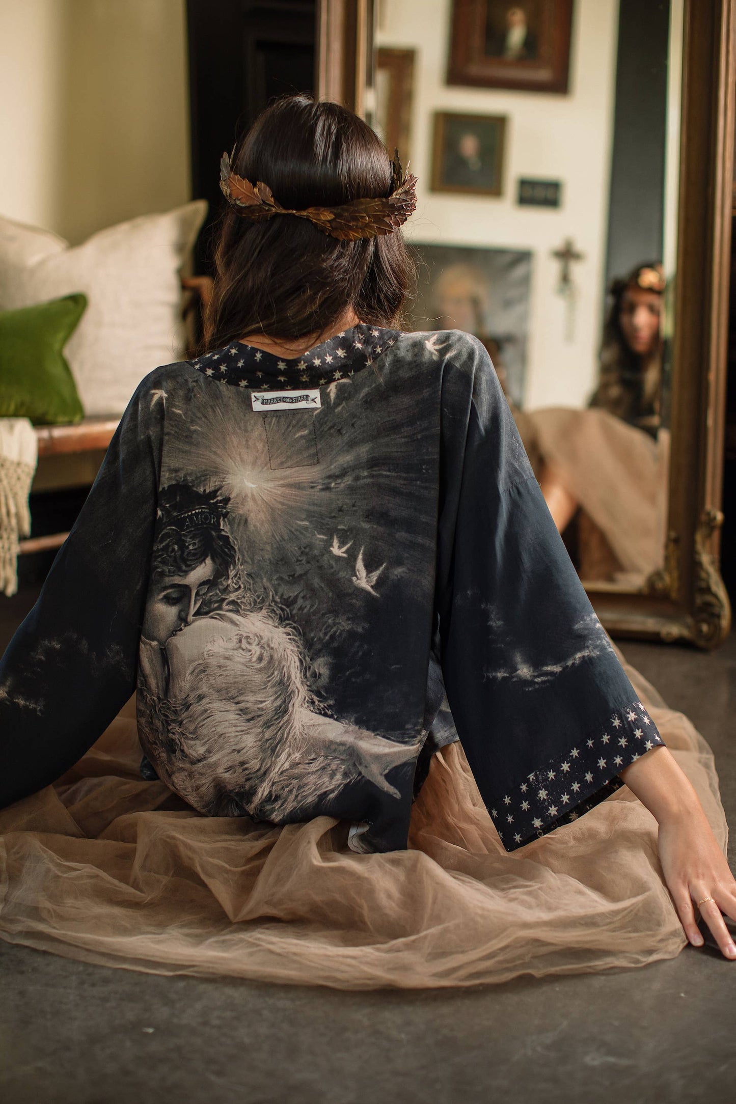 Love Conquers All Cropped Kimono - La De Da