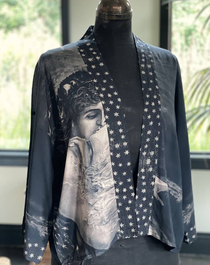 Love Conquers All Cropped Kimono - La De Da
