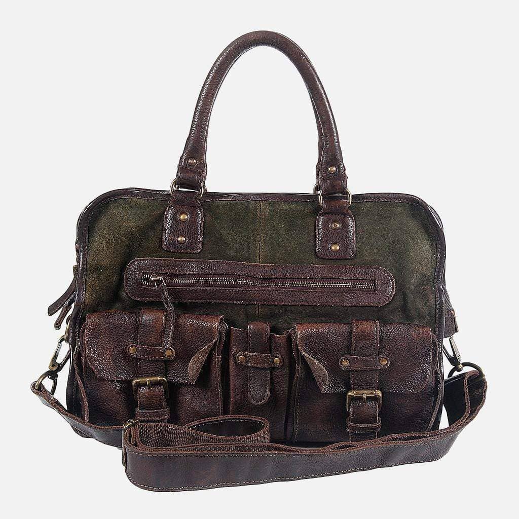 5026 Boomsma | Men's Leather Messenger Bag | Laptop Briefcase - La De Da