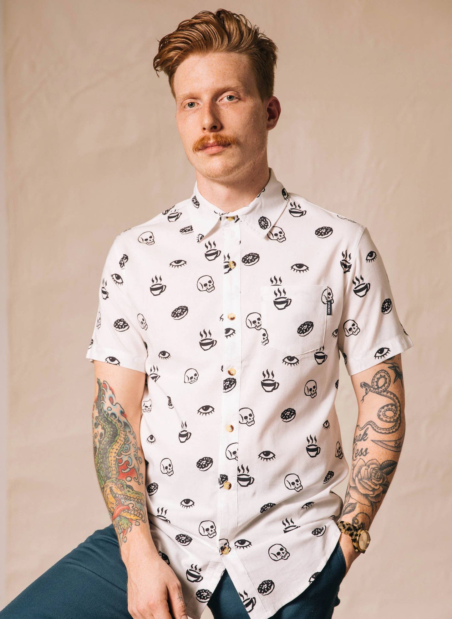 Morning Glory Button-up Top - La De Da