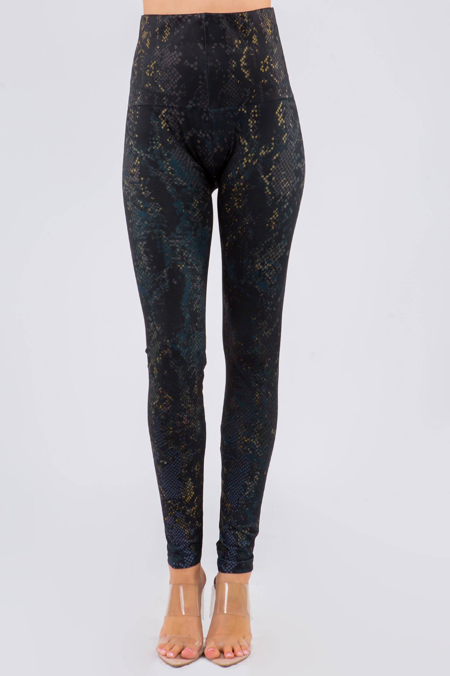 Euphoric Snakeskin Print Leggings - La De Da