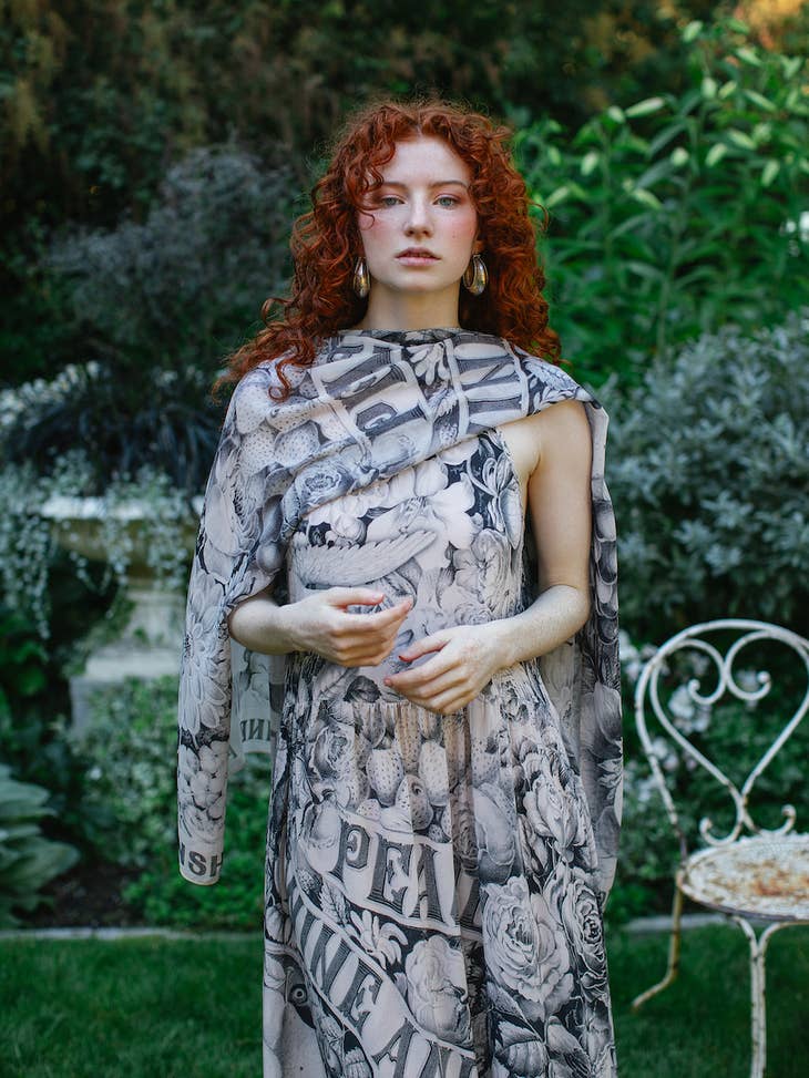 Peace Wine & Sunshine Printed Bamboo Scarf - La De Da