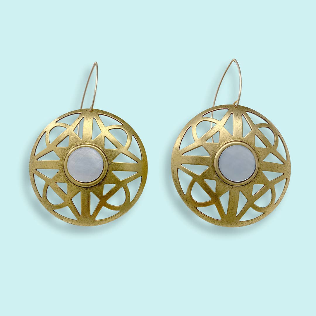 Moresque Filigree Pearl Earrings - La De Da