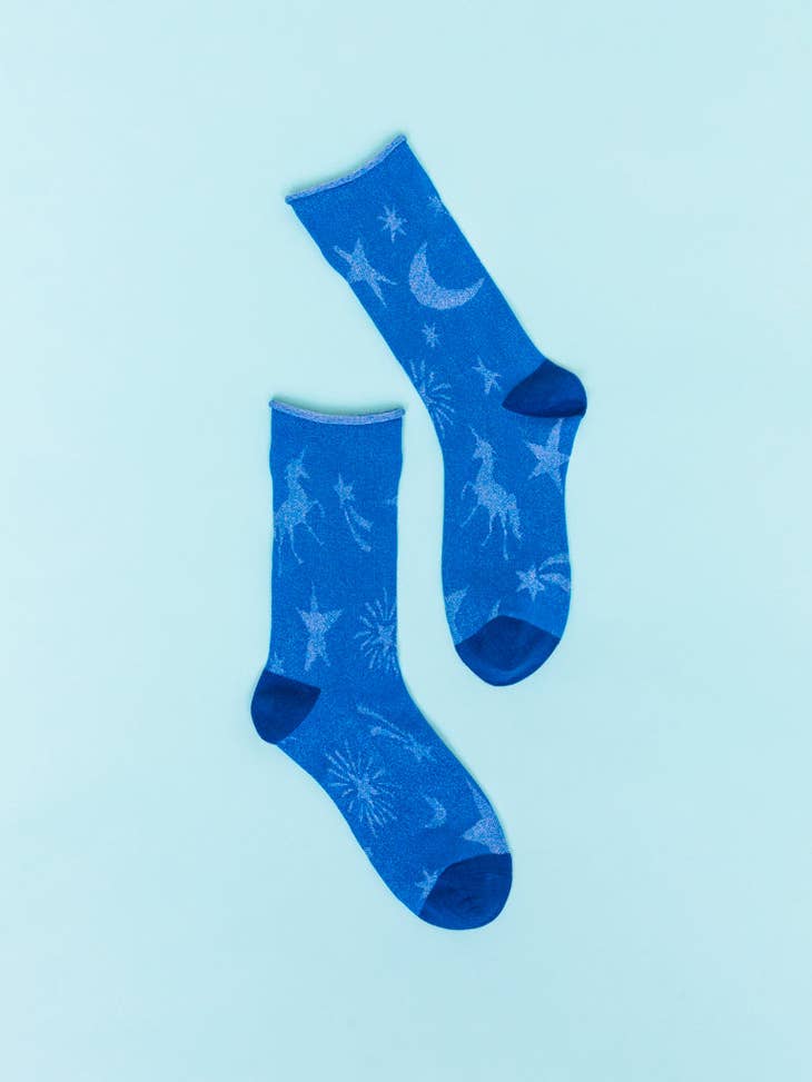 Celestial Shimmer Crew Sock - La De Da