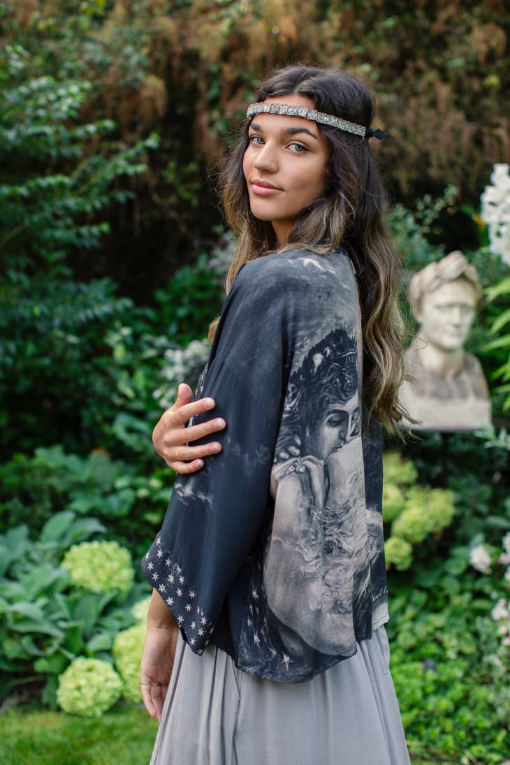 Love Conquers All Cropped Kimono - La De Da