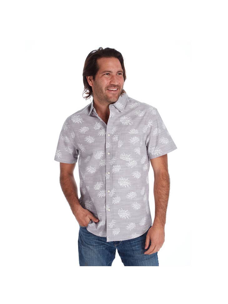 Andy Printed Slub Shirt - La De Da