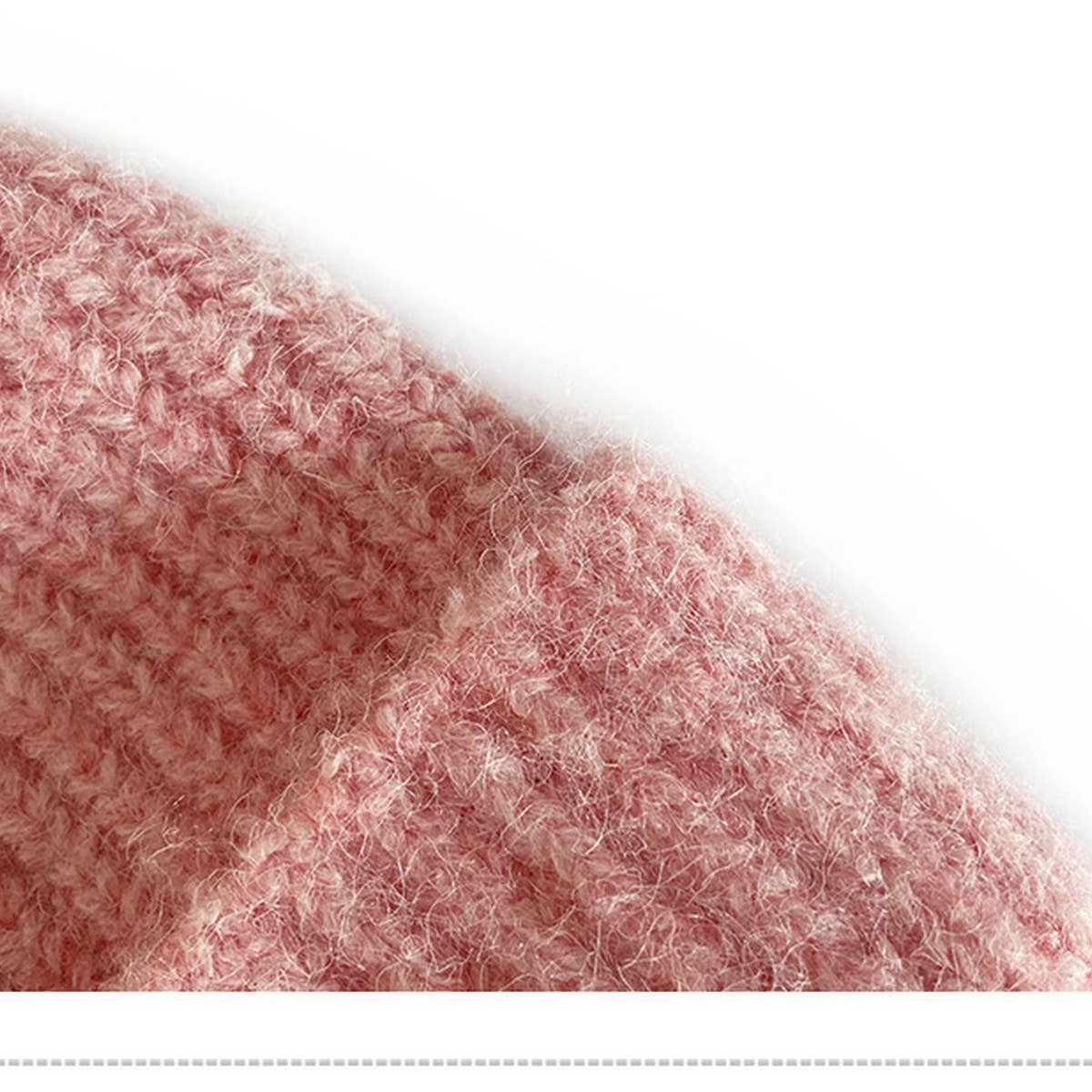 Adult Knitted Hat - Unisex (Pink)