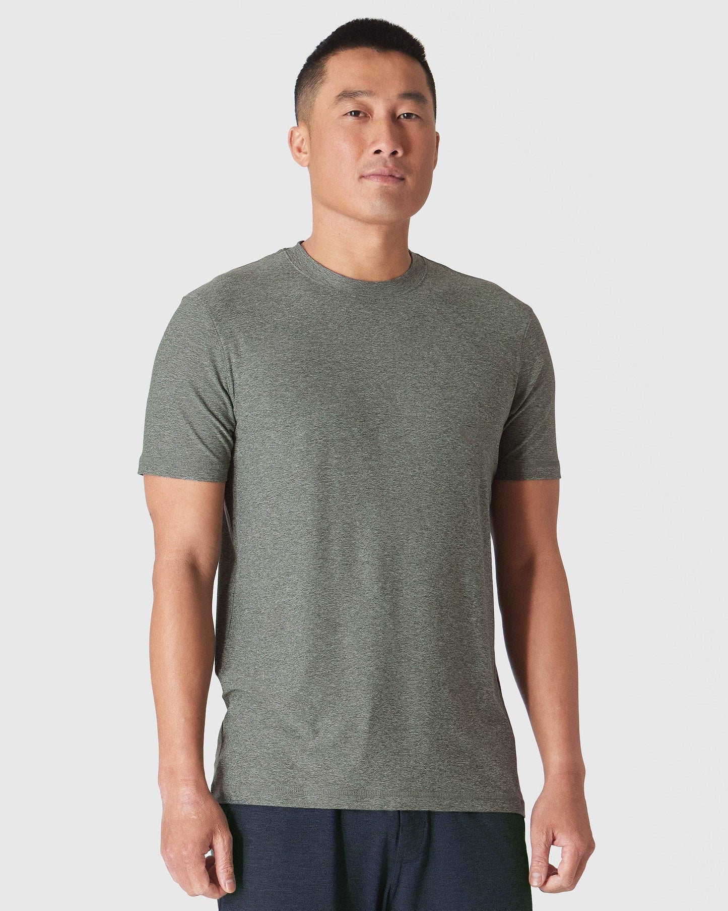 Heather Forest Active Crew Neck T-Shirt