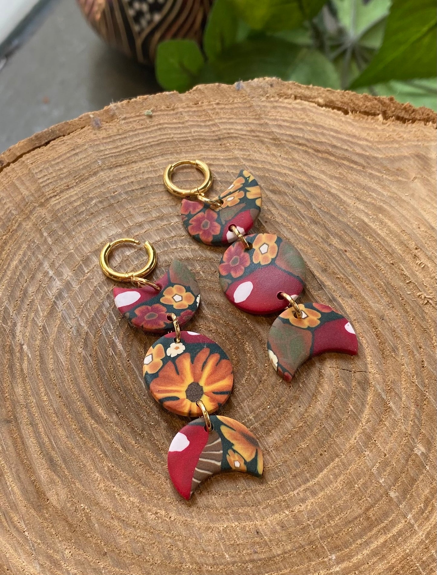 Triple Goddess Moon Dangles - Mushie Pattern *E07