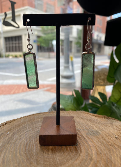 Stained Glass Rectangle Earrings - KC17*